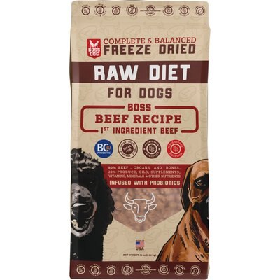 Boss Dog Boss Dog Beef Recipe Freeze-Dried Dog Food, 36-oz pouch