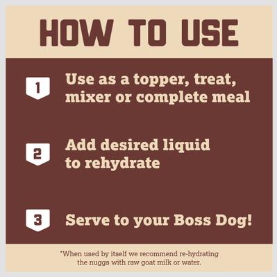 Show full view: Boss Dog Chicken Flavor Freeze-Dried Dog Food, 12-oz pouch slide 7 of 9