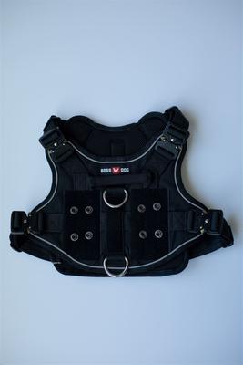Show full view: Boss Dog Dog Harness with Boss Clips, Black, Medium slide 3 of 8