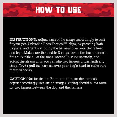 Show full view: Boss Dog Dog Harness with Boss Clips, Black, Medium slide 7 of 8