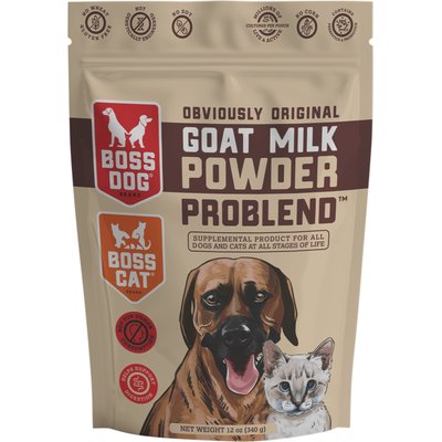 Boss Dog Boss Dog Goat Milk Powder Problend Dog & Cat Food Topper, 12-oz pouch