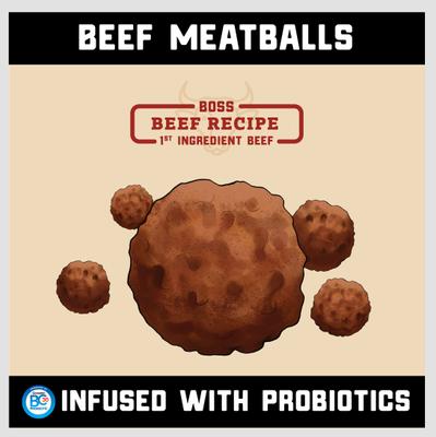 Show full view: Boss Dog Proballs Beef Freeze-Dried Dog Treats, 6-oz jar slide 7 of 9