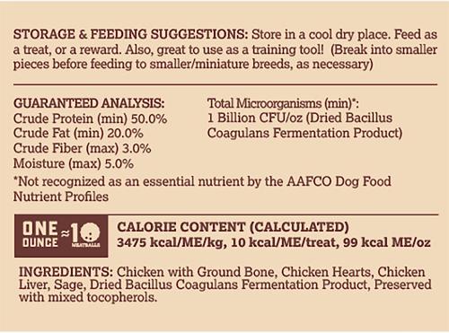 Show full view: Boss Dog Proballs Chicken Freeze-Dried Dog Treats, 3-oz pouch slide 8 of 9