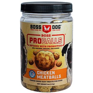 Boss Dog Proballs Chicken Freeze-Dried Dog Treats, 6-oz jar