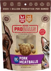 Boss Dog Proballs Raw Meatball Pork Freeze-Dried Dog Treats, 3-oz pouch