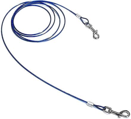 Show full view: Boss Pet Prestige Dog Tie-Out, Medium, Blue, 40-ft slide 3 of 5