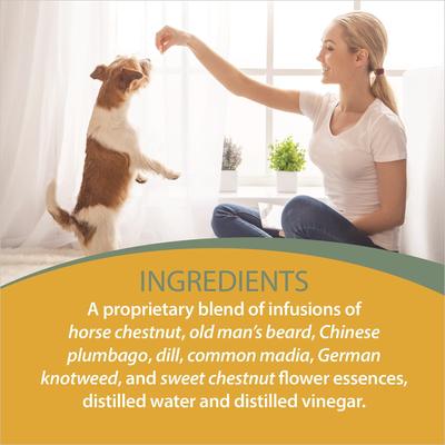 Show full view: Botanical Animal Flower Essences Clear Thinking Calming Pet Supplement, 1-fl oz bottle slide 6 of 7
