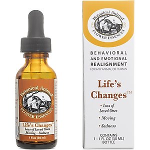 Botanical Animal Flower Essences Life's Changes Calming Pet Supplement, 1-fl oz bottle