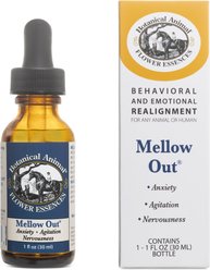 Botanical Animal Flower Essences Mellow Out Calming Pet Supplement, 1-fl oz bottle