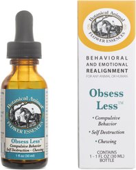 Botanical Animal Flower Essences Obsess Less Calming Pet Supplement, 1-fl oz bottle