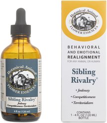 Botanical Animal Flower Essences Sibling Rivalry Calming Pet Supplement, 1-fl oz bottle