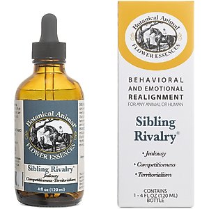 Botanical Animal Flower Essences Sibling Rivalry Calming Pet Supplement, 1-fl oz bottle