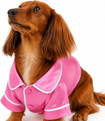 Both Tails Dog Pajamas, Pink, Small