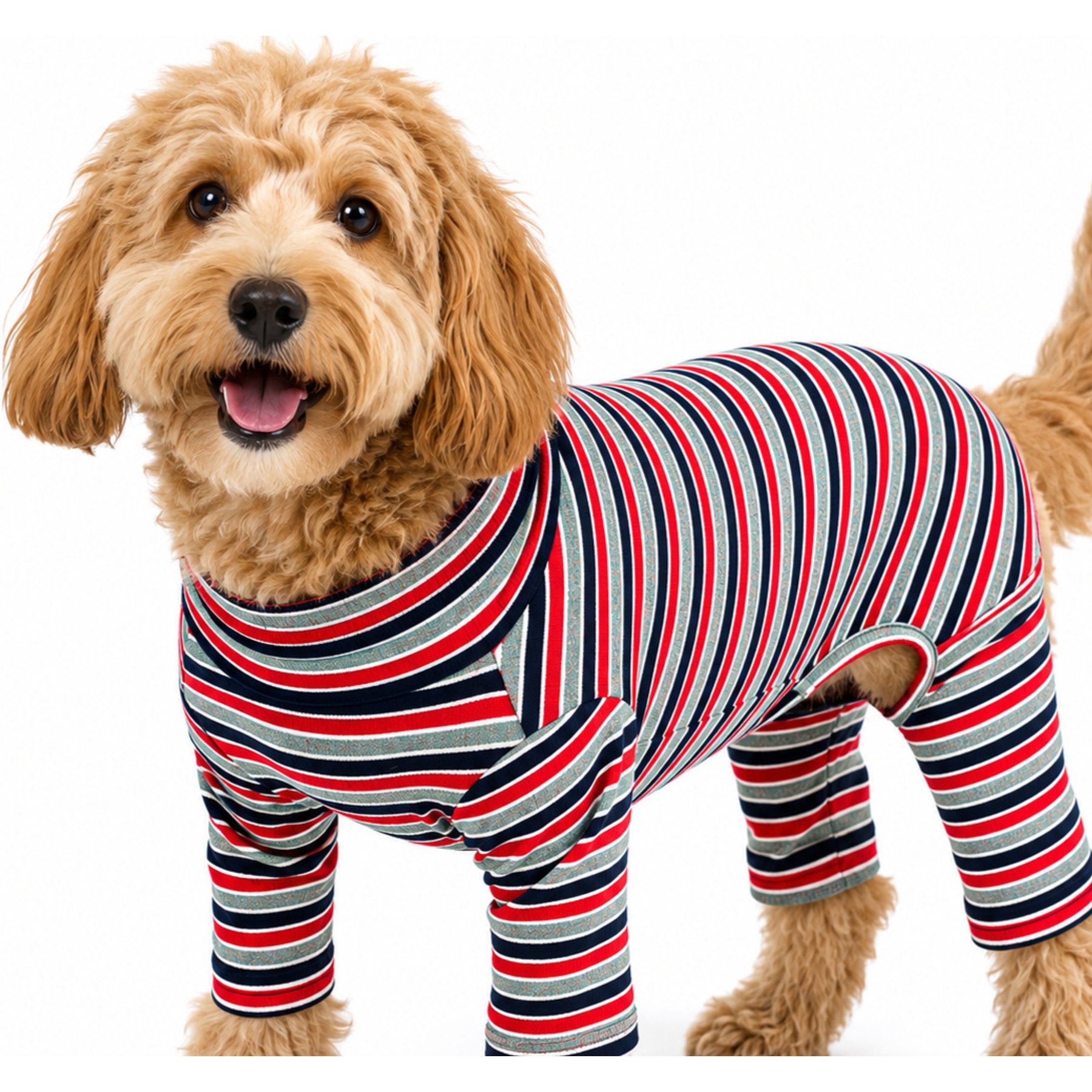 Both Tails Midnight Long Sleeve Dog Sweater, Small