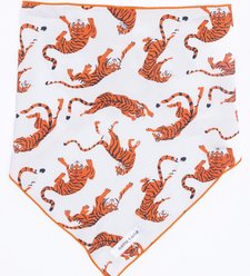 Both Tails Rawr Accessories Dog Bandana, Red/White/Black, Small