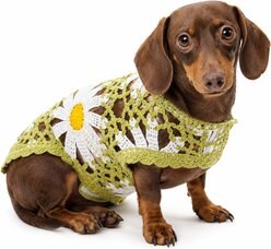 Both Tails Sunshine Crochet Dog Shirt, Large