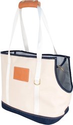 Boulevard Fido Personalized Dog Carrier Tote Bag, Navy slide 2 of 9