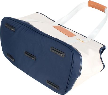 Show full view: Boulevard Fido Personalized Dog Carrier Tote Bag, Navy slide 8 of 10