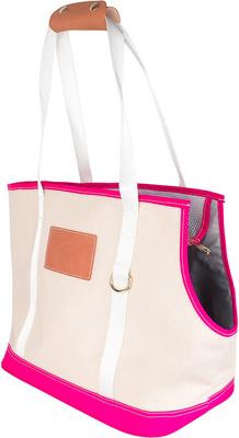 Show full view: Boulevard Fido Personalized Dog Carrier Tote Bag, Pink slide 2 of 10