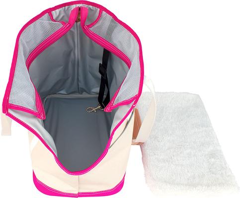 Show full view: Boulevard Fido Personalized Dog Carrier Tote Bag, Pink slide 6 of 10