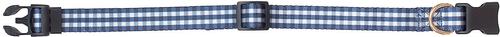 Show full view: Boulevard Gingham Collar, Navy, Large slide 2 of 5