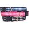 Show in main carousel: Boulevard Gingham Collar, Navy, Large slide 3 of 5