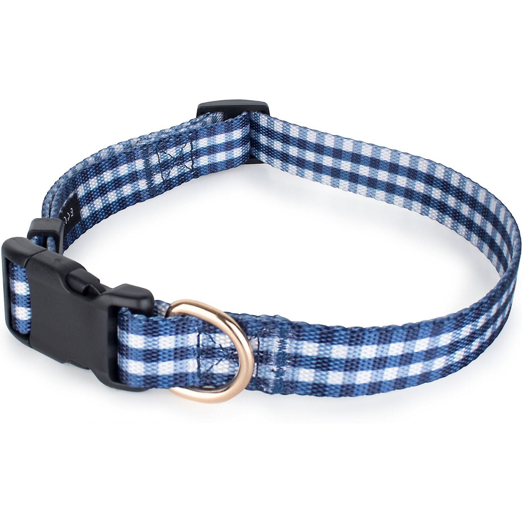 Boulevard Gingham Collar, Navy, Small