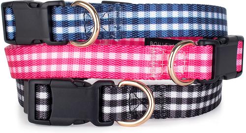 Show full view: Boulevard Gingham Collar, Pink, Large slide 4 of 6