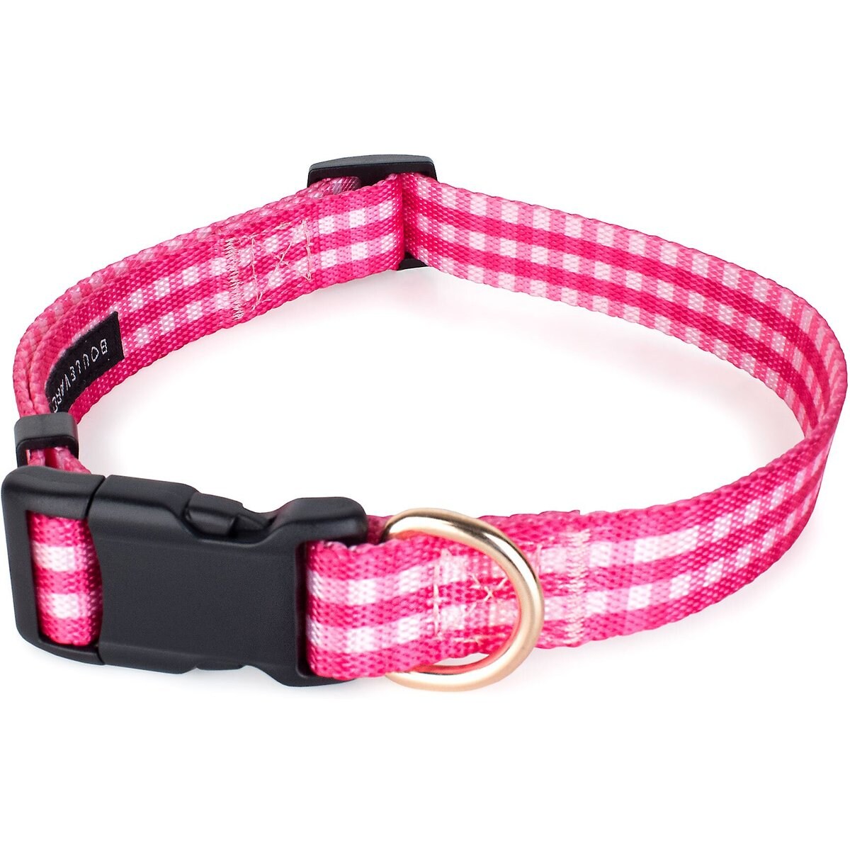 Boulevard Gingham Collar, Pink, Small