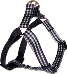 Boulevard Gingham Dog Harness, Black, Medium