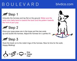 Boulevard Gingham Dog Harness, Black, Small slide 2 of 3