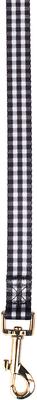 Show full view: Boulevard Gingham Dog Leash, Black, Large slide 2 of 3