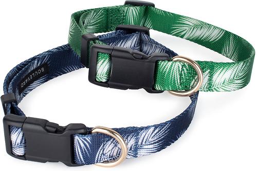 Show full view: Boulevard Palm Dog Collar, Green, Small slide 3 of 4