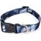 Show in main carousel: Boulevard Palm Dog Collar, Navy, Medium slide 1 of 5