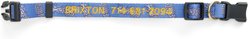 Boulevard Personalized Aloha Dog Collar, Navy, Small slide 2 of 4