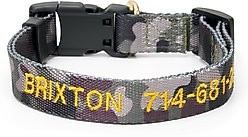 Boulevard Personalized Camo Dog Collar, Medium