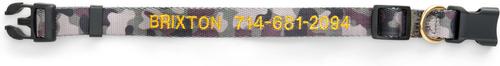 Show full view: Boulevard Personalized Camo Dog Collar, Small slide 2 of 4