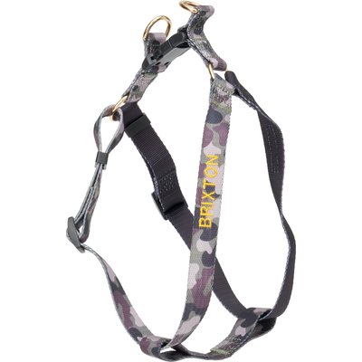 Boulevard Boulevard Personalized Camo Dog Harness, Medium