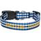 Show in main carousel: Boulevard Personalized Gingham Dog Collar, Navy, Large slide 1 of 5
