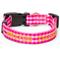 Show in main carousel: Boulevard Personalized Gingham Dog Collar, Pink, Small slide 1 of 5