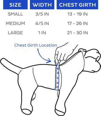 Show full view: Boulevard Personalized Gingham Dog Harness, Navy, Large slide 4 of 6