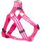 Show in main carousel: Boulevard Personalized Gingham Dog Harness, Pink, Medium slide 3 of 8