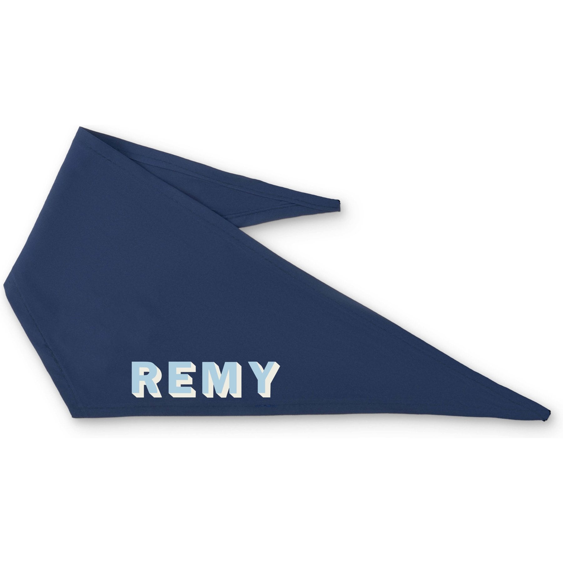 Boulevard Personalized Remy Dog Bandana, Navy, Large/X-Large