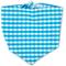 Show in main carousel: Boulevard Personalized Remy Gingham Dog Bandana, Sky Blue, Small slide 2 of 5