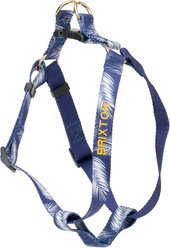 Boulevard Personalized Stripe Dog Harness, Navy, Large