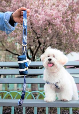 Show full view: Boulevard Toto Dog Poop Bag Dispenser, Navy slide 4 of 5