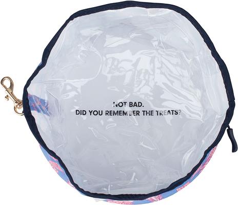 Show full view: Boulevard Travel Personalized Dog Bowl, Aloha Pink, Large slide 4 of 5