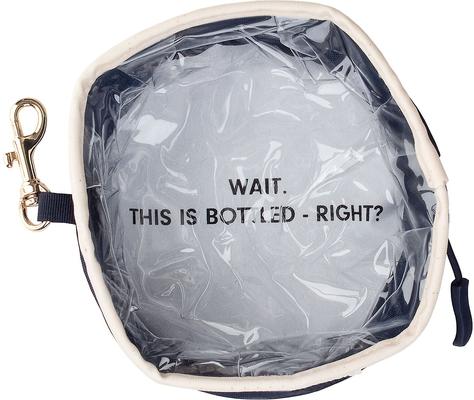 Show full view: Boulevard Travel Personalized Dog Bowl, Navy, Small slide 5 of 6