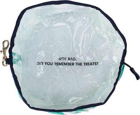 Show full view: Boulevard Travel Personalized Dog Bowl, Palm Green, Large slide 4 of 5