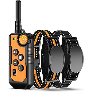 Bousnic 1000ft Dog Training Collar Electric Rechargeable Waterproof Dog Shock Collar with Remote for Small, Medium & Large Dog